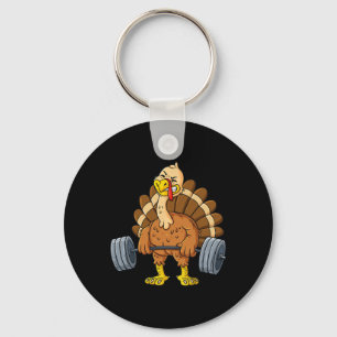 Türkei Deadlift Fun Erntedank Day Fitness Wiegen Schlüsselanhänger
