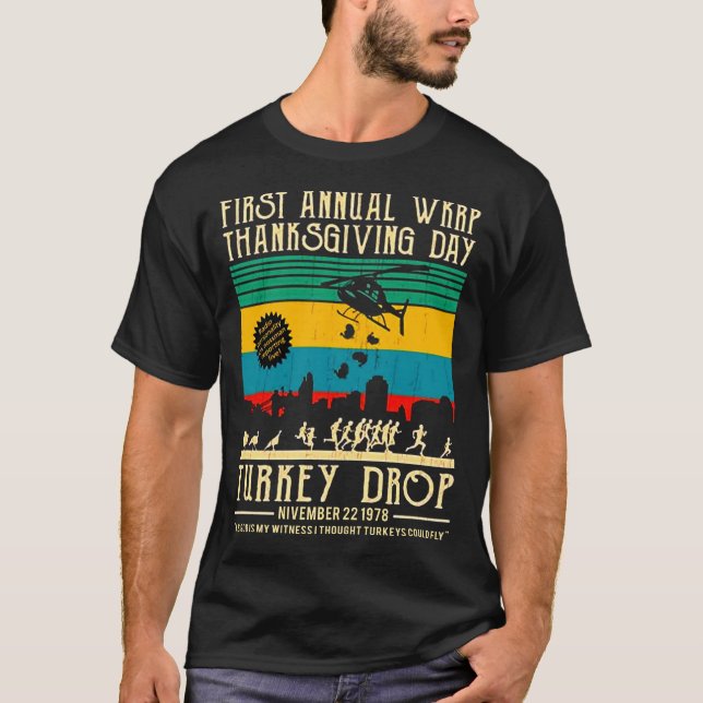 Türkei Drop Erntedank Funny Gift T-Shirt (Vorderseite)