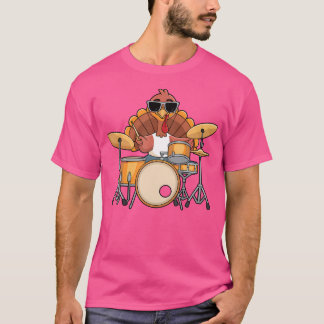 Türkei Drummer Trommeln Funny Erntedank Dr. T-Shirt