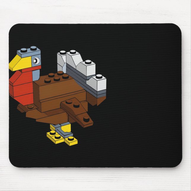 Türkei Erntedank Block Brick Gebäude Master Bu Mousepad (Vorne)
