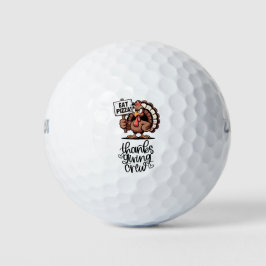 Türkei Erntedank Crew lustig niedlicher Golfer Golfball