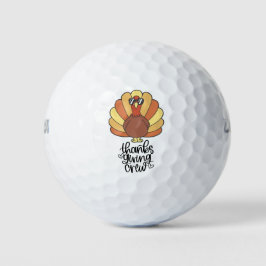 Türkei Erntedank Crew lustig niedlicher Golfer Golfball