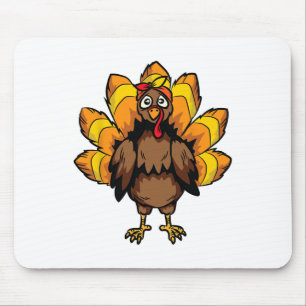 Türkei Erntedank Tag Niedlich Herbst Herbst Mousepad