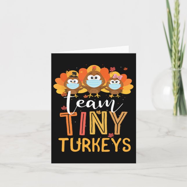 Türkei Erntedank Team Tiny Turkeys Nurfall N Karte (Vorderseite)