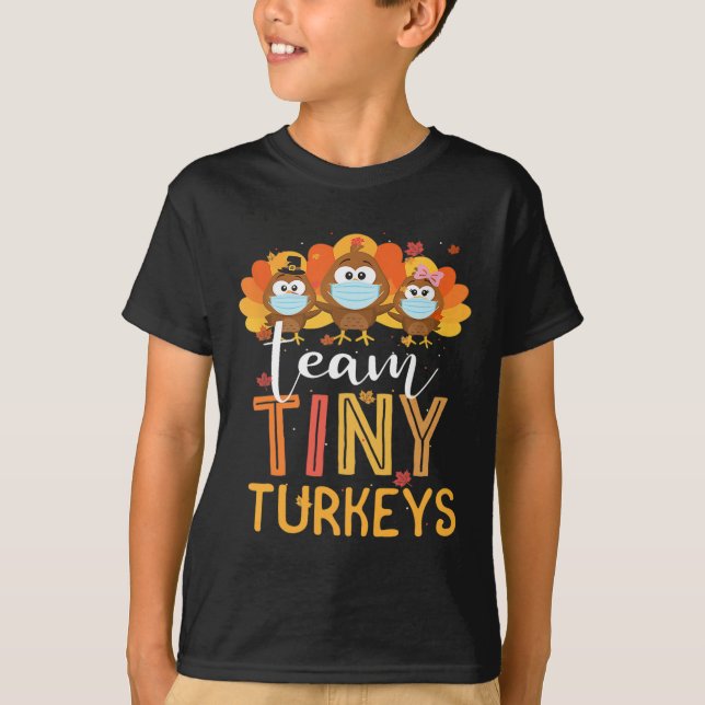 Türkei Erntedank Team Tiny Turkeys Nurfall N T-Shirt (Vorderseite)