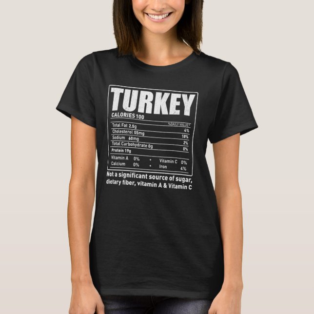 Türkei Fakten Zutaten - Funny Feinschmeckers Famil T-Shirt (Vorderseite)