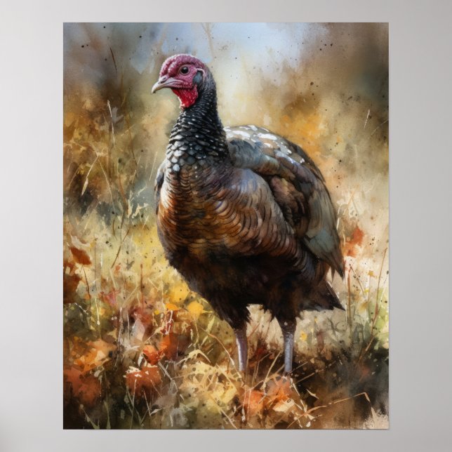 Türkei Farm Animal Art Print Poster (Vorne)