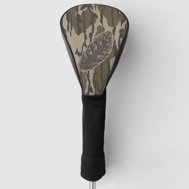 Türkei Feather Bottomland Camouflage Forest Camouf Golf Headcover (Vorderseite)