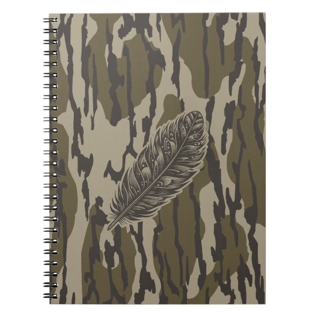 Türkei Feather Bottomland Camouflage Forest Camouf Notizblock (Vorderseite)