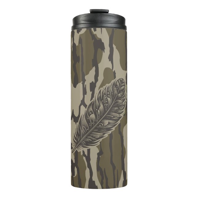 Türkei Feather Bottomland Camouflage Forest Camouf Thermosbecher (Vorderseite)