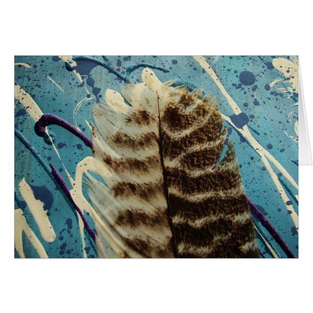 Türkei Feather Mixed Media (Vorderseite (Horizontal))
