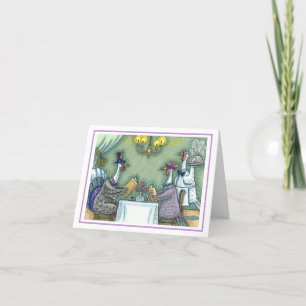 TÜRKEI FEINES ESSEN, ERNTEDANK VOR SPASS Leere Karte