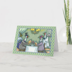 TÜRKEI FEINES ESSEN, ERNTEDANK VOR SPASS Leere Karte