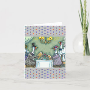 TÜRKEI FEINES ESSEN, ERNTEDANK VOR SPASS Leere Karte