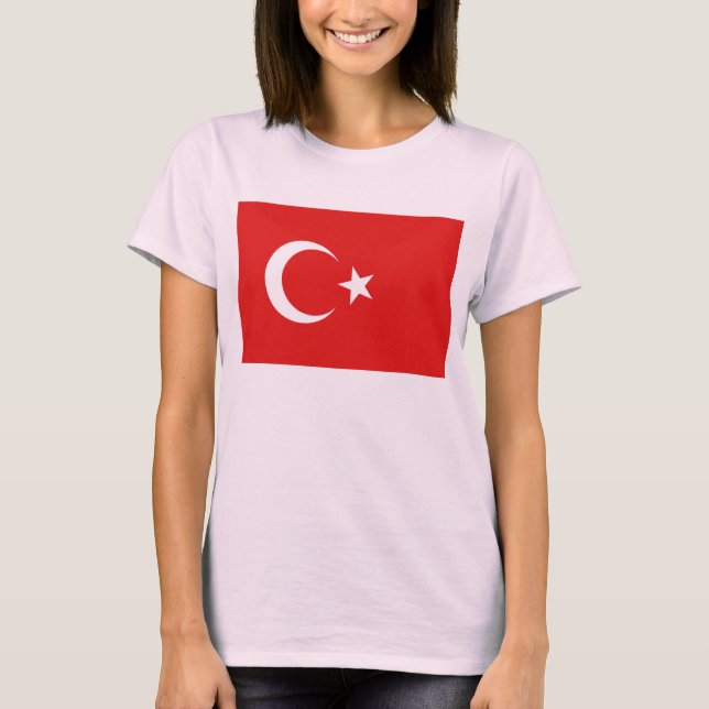 Türkei Flag x Karte T - Shirt (Vorderseite)