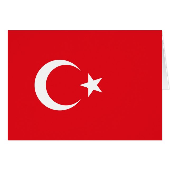 Türkei-Flagge (Vorderseite (Horizontal))