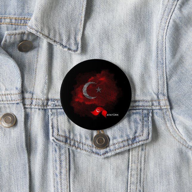 Türkei-Flagge Button (Beispiel)