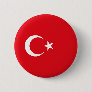 Türkei-Flagge Button