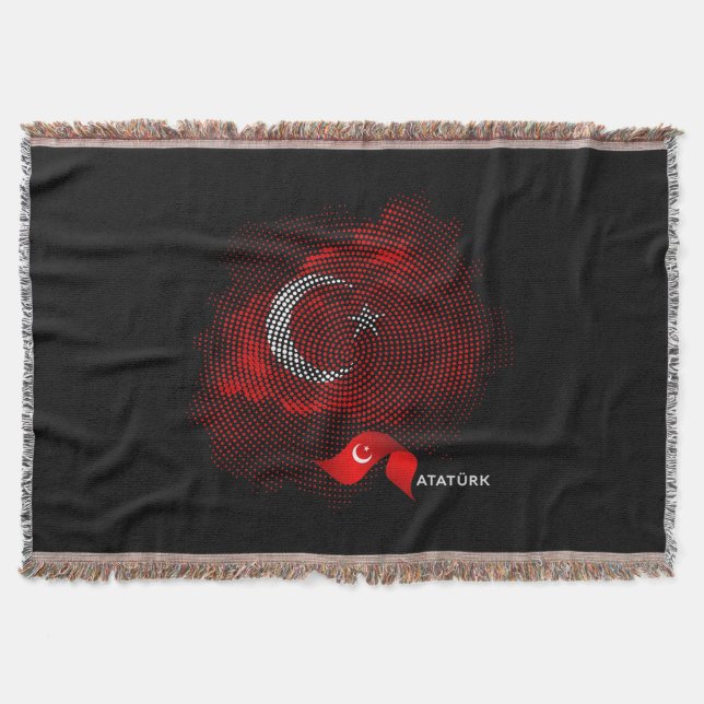 Türkei-Flagge Decke (Vorderseite)