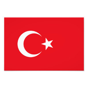 Türkei-Flagge Fotodruck
