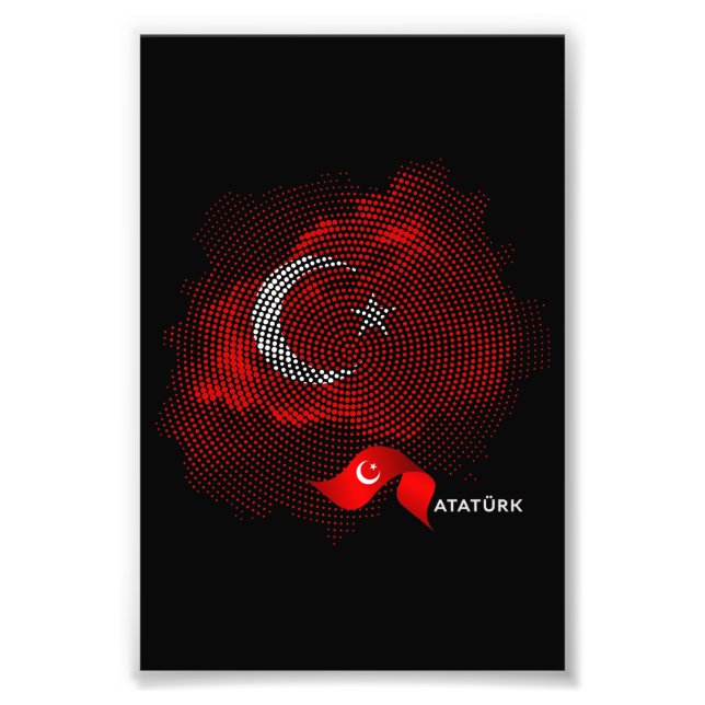 Türkei-Flagge Fotodruck (Vorne)