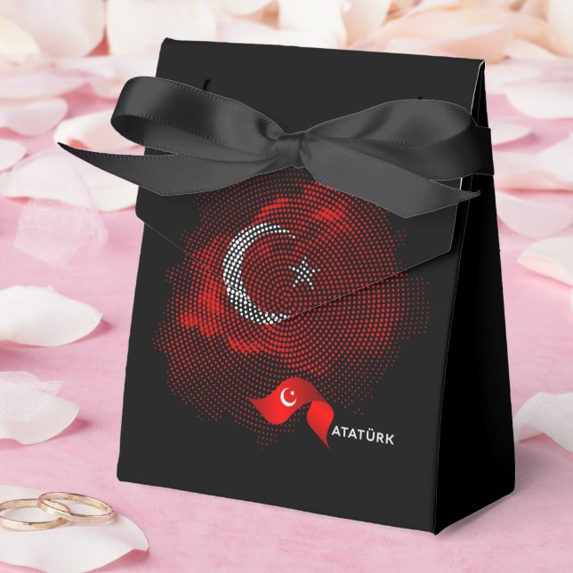 Türkei-Flagge Geschenkschachtel (Hochzeit)