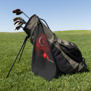 Türkei-Flagge Golfhandtuch