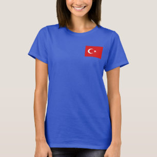 Türkei-Flagge + Karte T-Shirt
