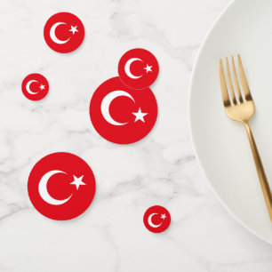 Türkei-Flagge Konfetti