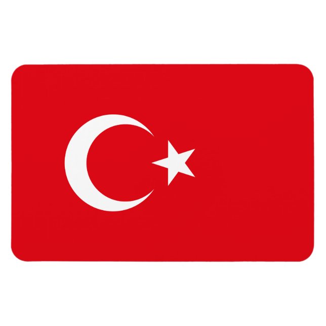 Türkei-Flagge Magnet (Horizontal)