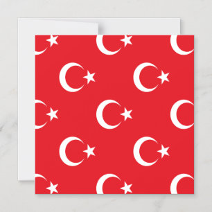 Türkei-Flagge Magneteinladung