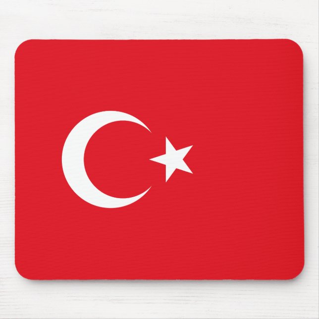 Türkei-Flagge Mousepad (Vorne)
