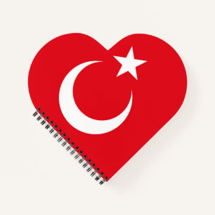 Türkei-Flagge Notizbuch
