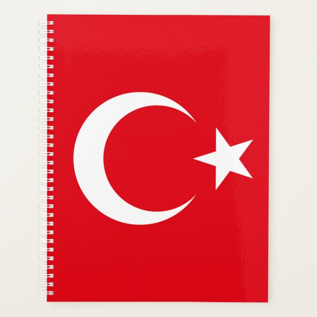 Türkei-Flagge Planer (Vorderseite)