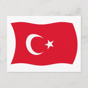 Türkei-Flagge-Postkarte Postkarte