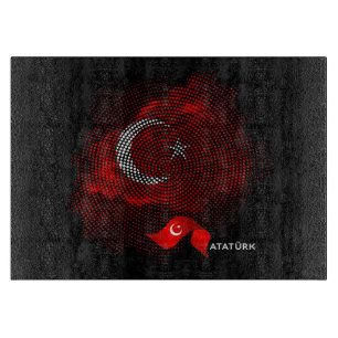 Türkei-Flagge Schneidebrett