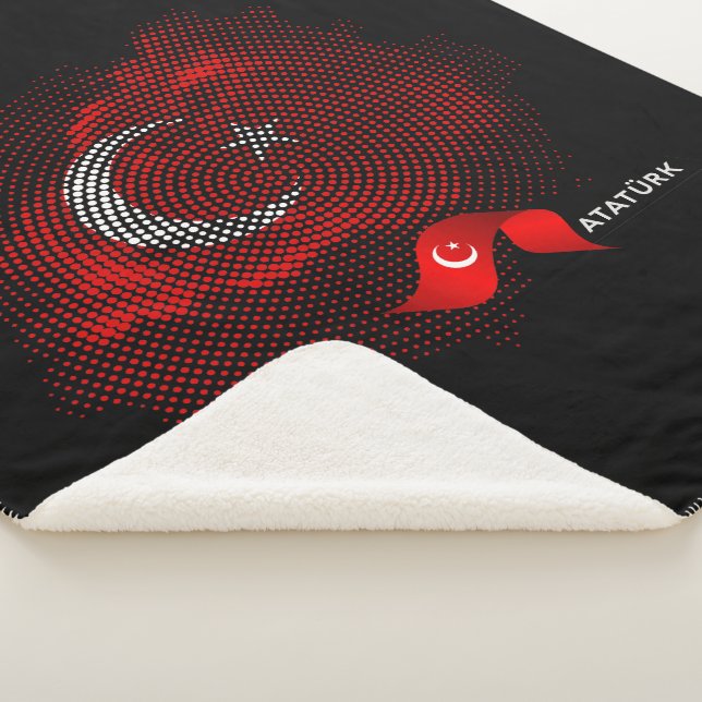 Türkei-Flagge Sherpadecke (3/4)