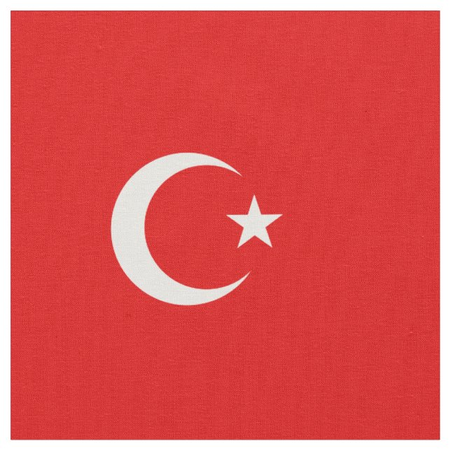 Türkei-Flagge Stoff (Nahaufnahme)