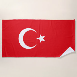 Türkei-Flagge Strandtuch