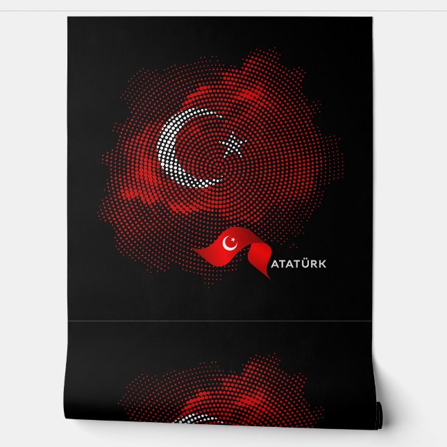 Türkei-Flagge Tapete (Abrollen)