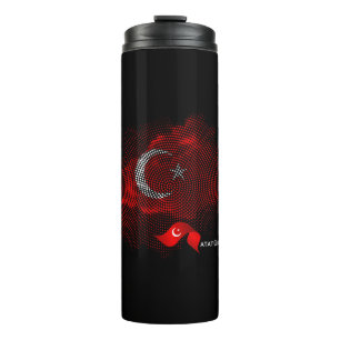 Türkei-Flagge Thermosbecher