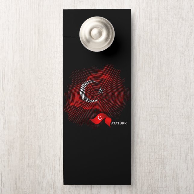 Türkei-Flagge Türanhänger (Auf Knauf)