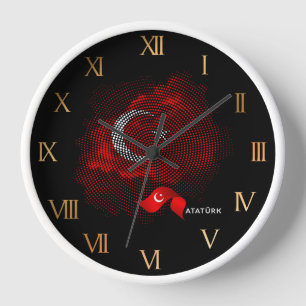 Türkei-Flagge Uhr
