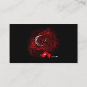 Türkei-Flagge Visitenkarte