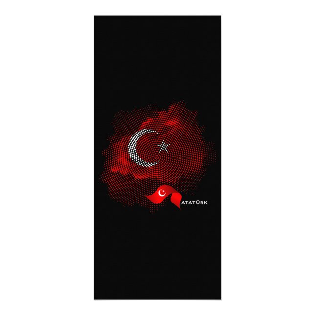 Türkei-Flagge Werbekarte (Vorne)