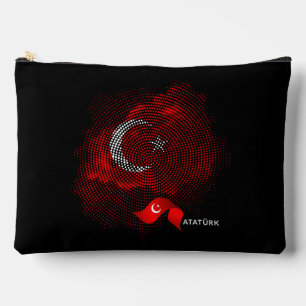 Türkei-Flagge Zubehörtasche