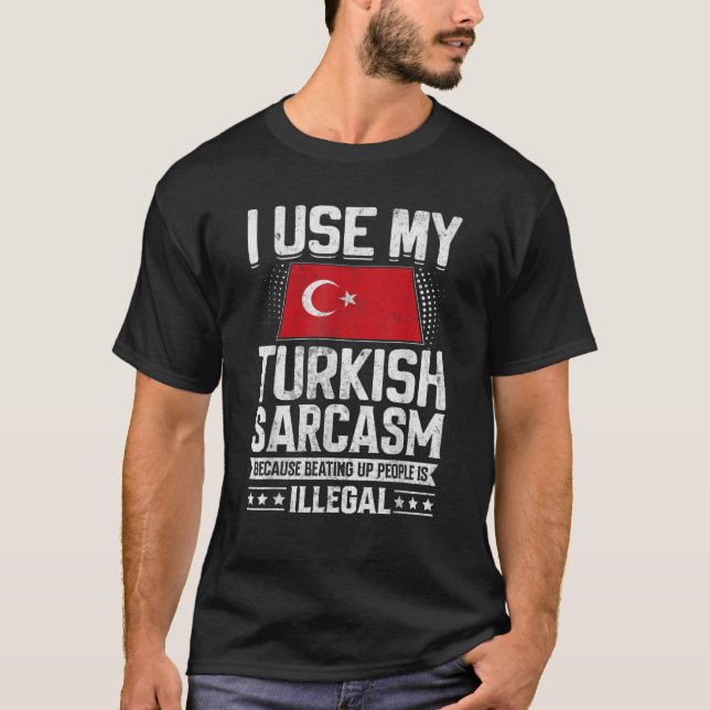 Türkei Flaggenstaaten für türkische Männer Frauen T-Shirt (Vorderseite)