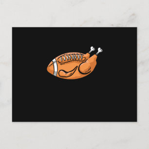 Türkei Football Funny Erntedank Dinner Familie Postkarte