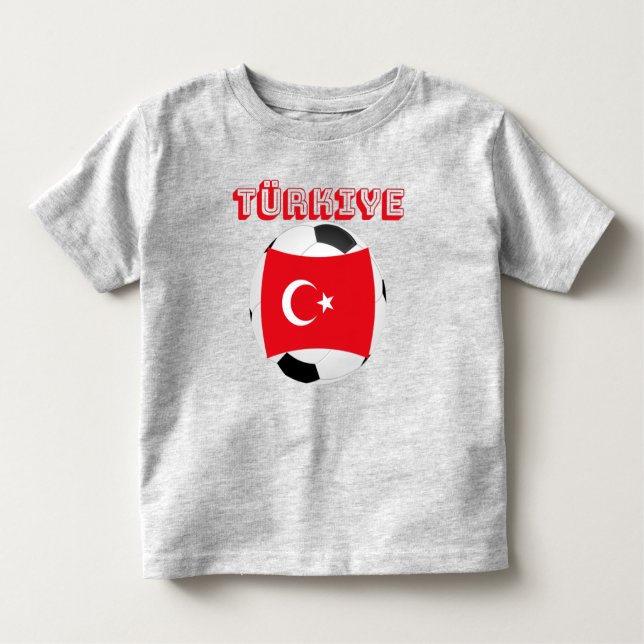 Türkei Football T - Shirt (Kleinkind's) (Vorderseite)