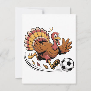 Türkei Fußball-Erntedank Sportliebhaber Dankeskarte